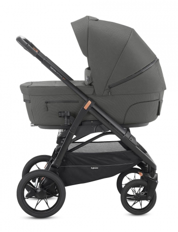 Коляска 3 в 1 Inglesina Aptica XT с подставкой под люльку Stand Up — Charcoal Grey