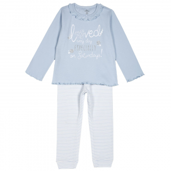 Пижама Chicco, loved every day, цвет голубой