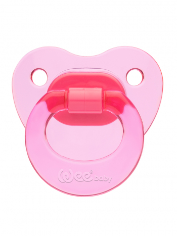 Ортодонтическая соска-пустышка WeeBaby CANDY, с 18 месяцев — розовый
