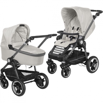 Коляска 2 в 1 Teutonia BeYou V4 Elite (шасси Graphite) — 6120 Stone