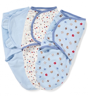 Конверт для пеленания Summer Infant SWADDLEME (размеры S/M) — Спорт - 3 шт. (р-р S/M)