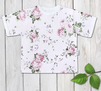 Фуфайка\футболка корот. рукав на кнопках,с окант. Веселый Малыш 