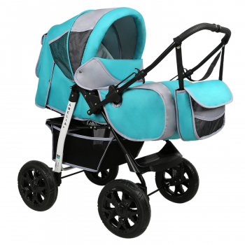 Прогулочная коляска Alis AMELIA I  — бирюзовый+св.серый