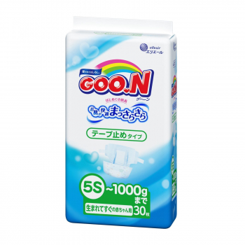 Подгузники GOO.N 5S (до 1 кг) 30 шт.