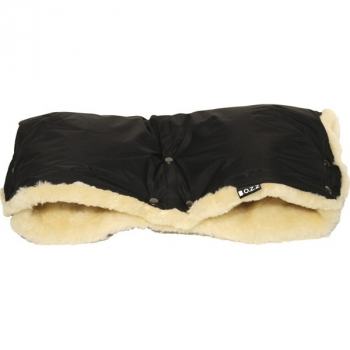 Муфта для коляски BOZZ из стриженой овчины — 20-2017 Черный\Натуральный