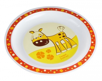 Тарелка пластиковая Canpol арт. 4/411, 12+ мес. — красный