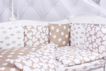 Комплект в кроватку 15 предметов AmaroBaby Soft