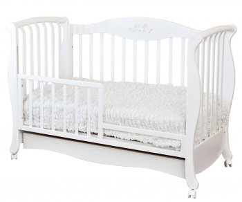 Детская кроватка Красная звезда (Можга) Елизавета С 553, без качания — Белый