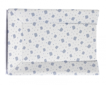 Пеленальный матрасик Micuna PL-1349 Plus 2 для тумбы — Blue Bears and Hearts