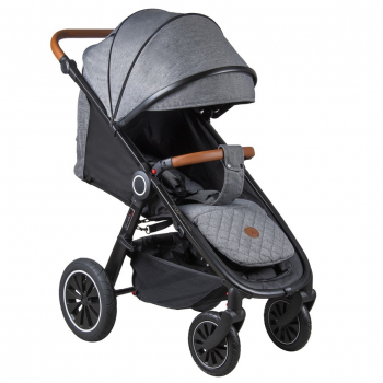 Прогулочная коляска Coletto JOGGY — grafit, черная рама