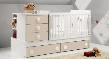 Детская кроватка-трансформер Trama Branco Mate / Terra серия Combi Light — 1