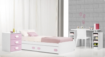 Детская кроватка-трансформер Trama Branco Mate/Malva серия Combi XL —  2