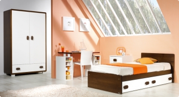 Детская кроватка-трансформер Trama Chocolate/Branco Mate серия Combi XL —  2