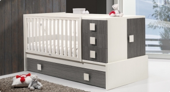 Детская кроватка-трансформер Trama Pino Blanco/Perla серия Combi Prime — 1