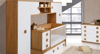 Детская кроватка-трансформер Trama Cerezo/Branco Mate серия Combi Prime — 3