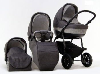 Коляска 3 в 1 Farfello Fortuna F-line — FL9 графит