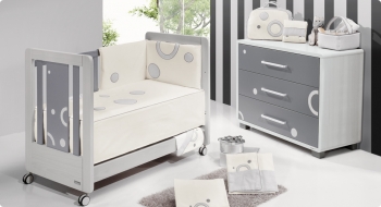 Комплект постельного белья Trama Circles Cinza серия Look — 1