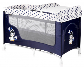 Манеж-кровать LORELLI San Remo 2 — Сине-белый / Blue&White Penguin 1936