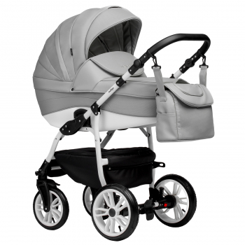 Коляска 3 в 1 Indigo INDIGO Special+F — серая кожа