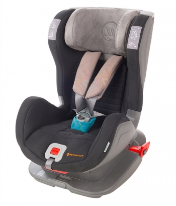 Автокресло Avionaut GLIDER SOFTY ISOFIX — Черный/Св-серый/Бирюзовый