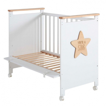 Кроватка 120x60 Micuna Baby Star — White/Natural