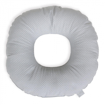 Подушка-круг Ceba Baby послеродовая — White mini dots on grey W-744-115-260