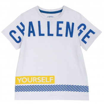 Футболка Chicco Challenge для мальчика, цвет белый