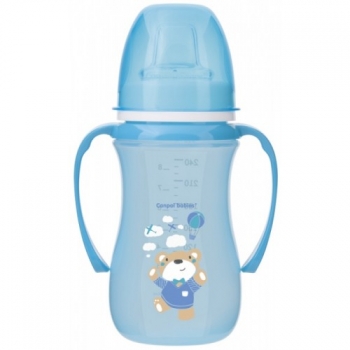 Поильник-непроливайка Canpol Sweet fun с мягким носиком арт. 35/208, 6+ мес., 240 мл — голубой