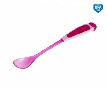 Ложка с длинной ручкой Canpol арт. 56/582, 4+ мес. — розовый