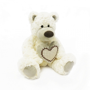 Мягкая игрушка Maxi Toys Мишка Лавли Белый — 19 см