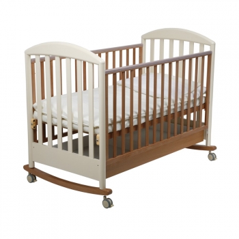 Детская кроватка Papaloni (Папалони) Джованни 125x65 — светлый орех-слоновая кость 125x65