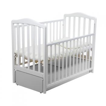 Детская кроватка Papaloni (Папалони) Винни Маятник —  белый