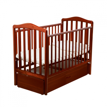 Детская кроватка Papaloni (Папалони) Винни Маятник —  темный орех