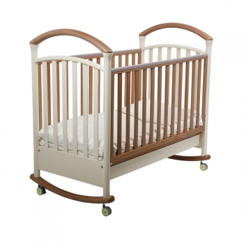 Детская кроватка Papaloni (Папалони) Фиорентина —  слоновая кость/светлый орех