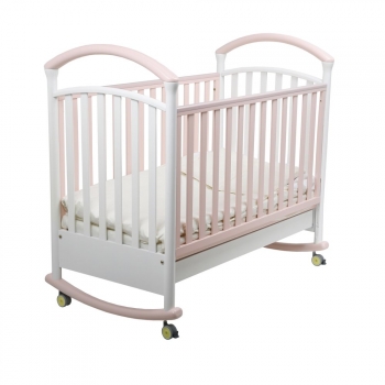 Детская кроватка Papaloni (Папалони) Фиорентина —  розово/белый