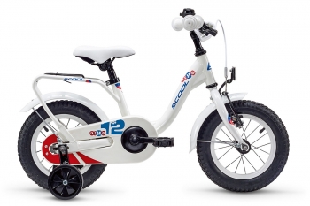 Велосипед SCOOL niXe 12 steel — Белый