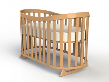 Кровать Fiorellino Cloud овальная 120*60 — natur