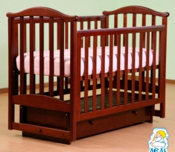 Детская кроватка Кубаньлесстрой Виола АБ 25.2 — . Темный орех