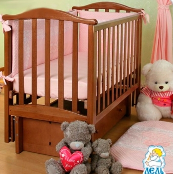 Детская кроватка Кубаньлесстрой Виола АБ 25.3 — . Светлый орех