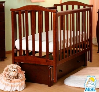 Детская кроватка Кубаньлесстрой Виола АБ 25.3 — . Темный орех