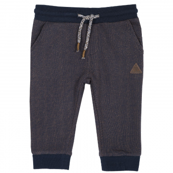 Брюки Chicco, принт Треугольник, для мальчиков, цвет тёмно-синий
