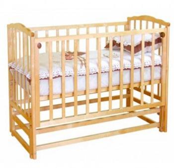 Детская кроватка Красная звезда (Можга) Кристина С 619 (маятник) — Натуральный