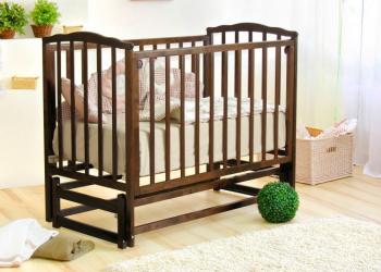 Детская кроватка Красная звезда (Можга) Кристина С 619 (маятник) — Шоколад