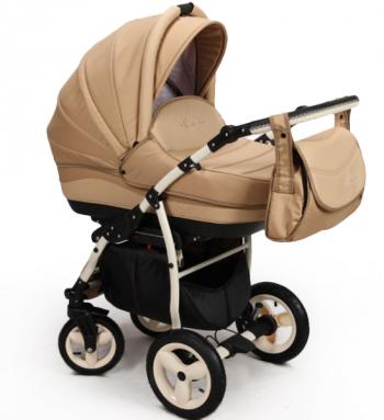 Коляска 3 в 1 Aneco Venezia (Ткань-Кожа) —  TS-3