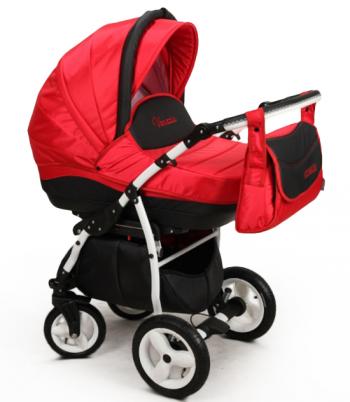 Коляска 3 в 1 Aneco Venezia (Ткань-Кожа) —  TS-2