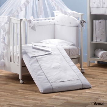 Комплект сменного белья Erbesi Cuori 3 предмета  — белый