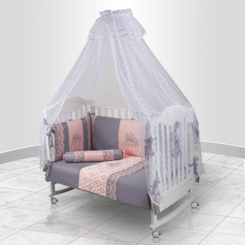 Комплект постельного белья Beatrice Bambini Reale — Rosa/Grey