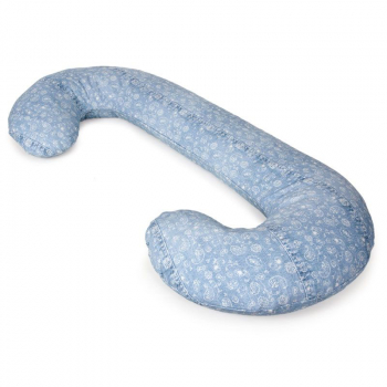 Подушка для кормления Ceba Baby Physio Duo Denim Style трикотажная — Boho blue W-705-119-592