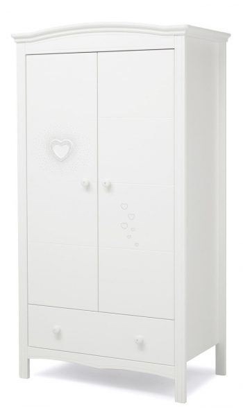 Шкаф двустворчатый Erbesi Cuore — White (белый)
