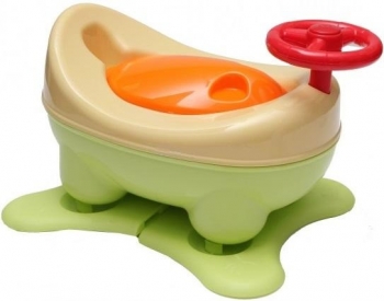Горшок Babies P-65 — Салатовый- оранжевый 
